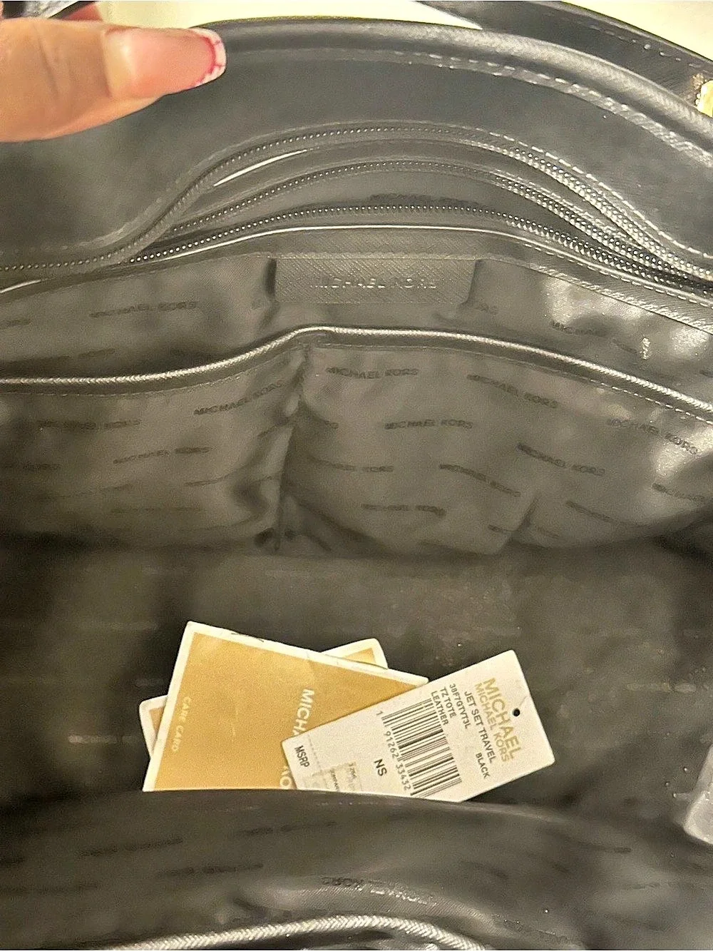 Michael Kors Jet Set Travel TZ Tote Black NWT